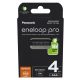 4 x Panasonic Eneloop R03/AAA 930mAh Ni-MH BK-4HCDE-2BE Wiederaufladbare Batterien