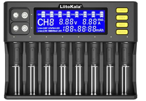 LiitoKala Lii-8S Ladegerät für 8 Batterien