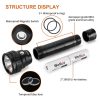 Wurkkos DL40 Powerful 5000lm Diving Light with 4*LH351D 90CRI 26650 Underwater Torch 5000K  - package damaged