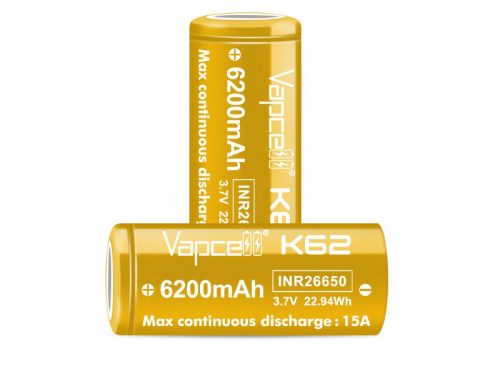 Vapcell 26650 K62 6200mah 15A