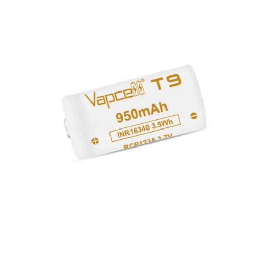 Vapcell T9 INR16340 950mAh 3A wiederaufladbare Li-Ion-Batterie